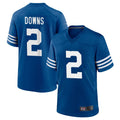 Vanessashop IN.Colts #2 Josh Downs Bynum Player Royal Limited Home Game Stitched Jerseys