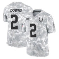 Vanessashop IN.Colts #2 Josh Downs Player Arctic Camo Salute To Service Limited Game Stitched Jerseys