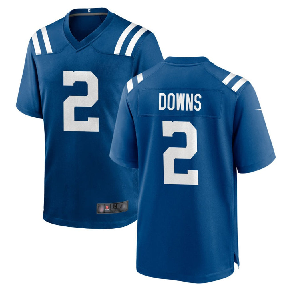 Vanessashop IN.Colts #2 Josh Downs Player Royal Home Game Stitched Jerseys