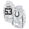 Vanessashop IN.Colts #53 CJ Allen Player Arctic Camo Salute to Service Hoodies Limited Game Stitched Jerseys
