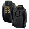 Vanessashop IN.Colts #56 Quenton Nelson Player Black Reflective Limited Game Stitched Jerseys
