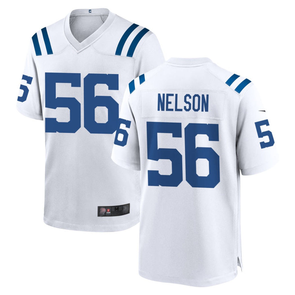Vanessashop IN.Colts #56 Quenton Nelson Player White Home Game Stitched Jerseys