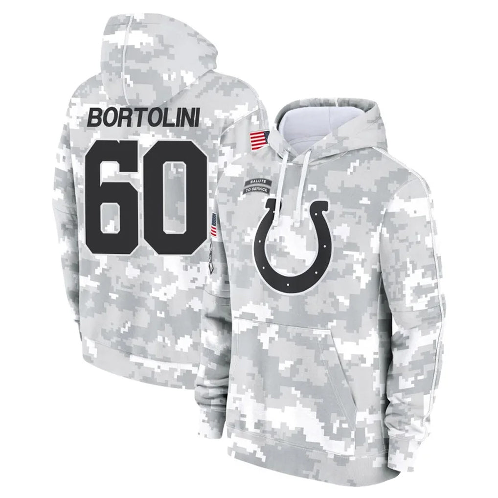 Vanessashop IN.Colts #60 Tanor Bortolini Player Arctic Camo Salute to Service Hoodies Limited Game Stitched Jerseys