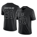 Vanessashop IN.Colts #60 Tanor Bortolini Player Black Reflective Limited Game Stitched Jerseys