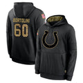 Vanessashop IN.Colts #60 Tanor Bortolini Player Black Salute to Service Hoodies Limited Game Stitched Jerseys