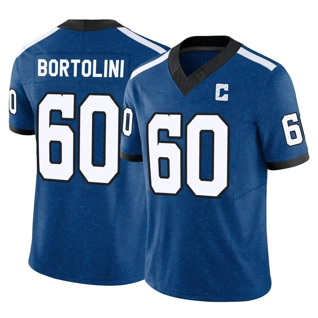 Vanessashop IN.Colts #60 Tanor Bortolini Player Royal Limited Indiana Nights Alternate Vapor F.U.S.E. Home Game Stitched Jerseys