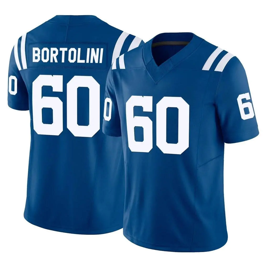 Vanessashop IN.Colts #60 Tanor Bortolini Player Royal Limited Vapor F.U.S.E. Home Game Stitched Jerseys