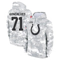 Vanessashop IN.Colts #71 Matt Goncalves Player Arctic Camo Salute to Service Hoodies Limited Game Stitched Jerseys