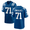 Vanessashop IN.Colts #71 Matt Goncalves Player Royal Home Game Stitched Jerseys