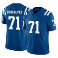 Vanessashop IN.Colts #71 Matt Goncalves Player Royal Limited Vapor F.U.S.E. Home Game Stitched Jerseys