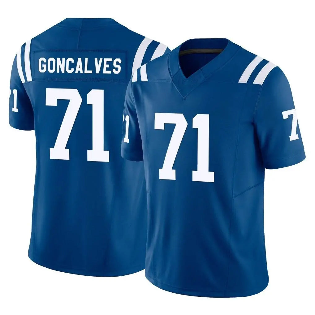 Vanessashop IN.Colts #71 Matt Goncalves Player Royal Limited Vapor F.U.S.E. Home Game Stitched Jerseys