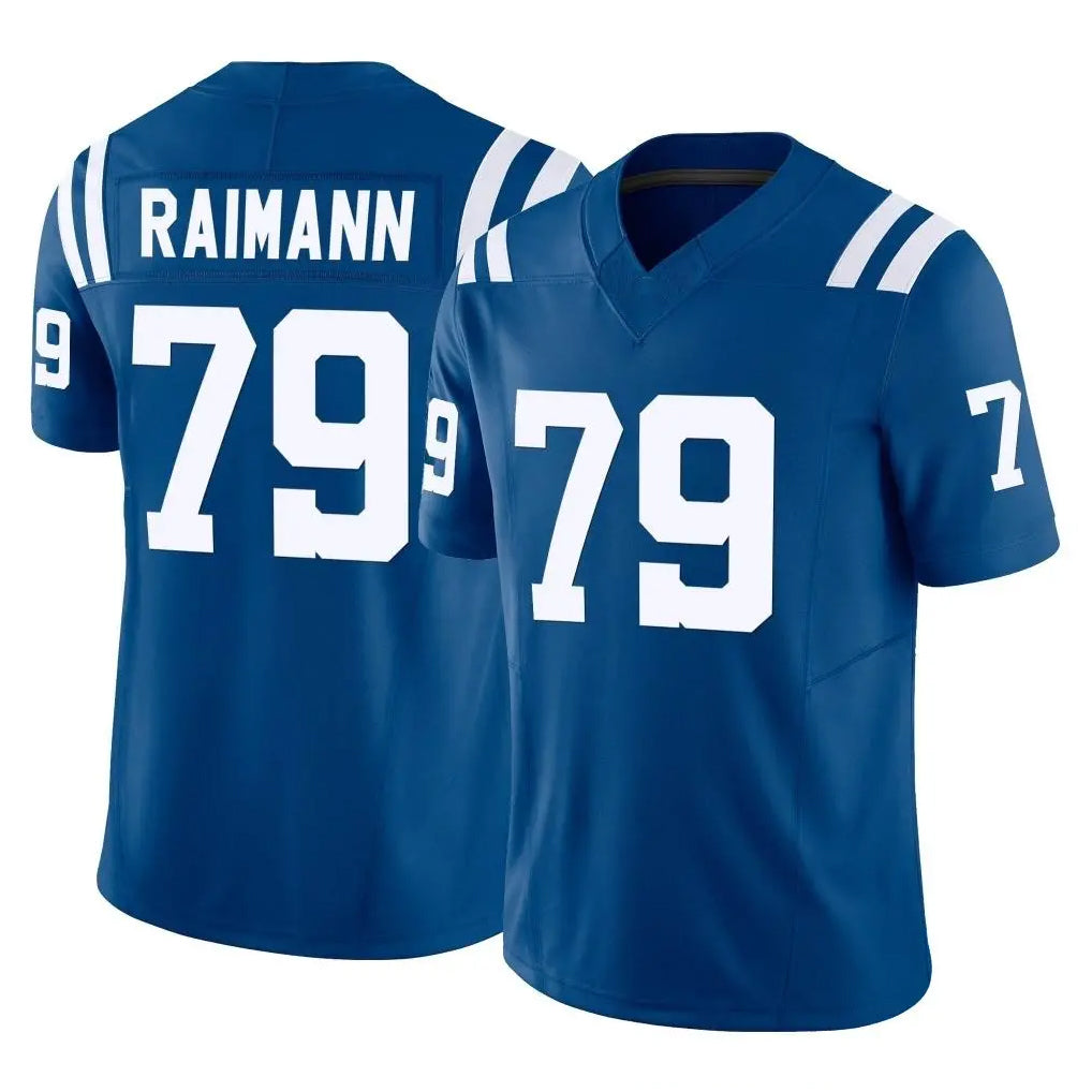 Vanessashop IN.Colts #79 Bernhard Raimann Player Royal Limited Vapor F.U.S.E. Home Game Stitched Jerseys