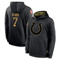 Vanessashop IN.Colts #7 Charvarius Ward Sr. Player Black Salute to Service Hoodies Limited Game Stitched Jerseys