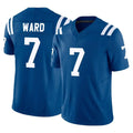 Vanessashop IN.Colts #7 Charvarius Ward Sr. Player Royal Limited Vapor F.U.S.E. Home Game Stitched Jerseys
