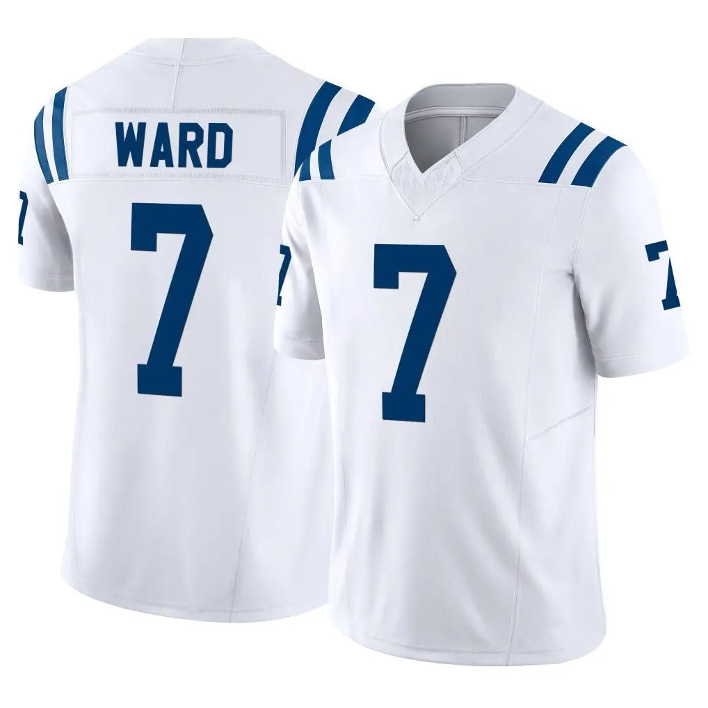Vanessashop IN.Colts #7 Charvarius Ward Sr. Player White Limited Vapor F.U.S.E. Home Game Stitched Jerseys