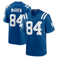 Vanessashop IN.Colts #84 Tyler Warren Player Royal Home Game Stitched Jerseys