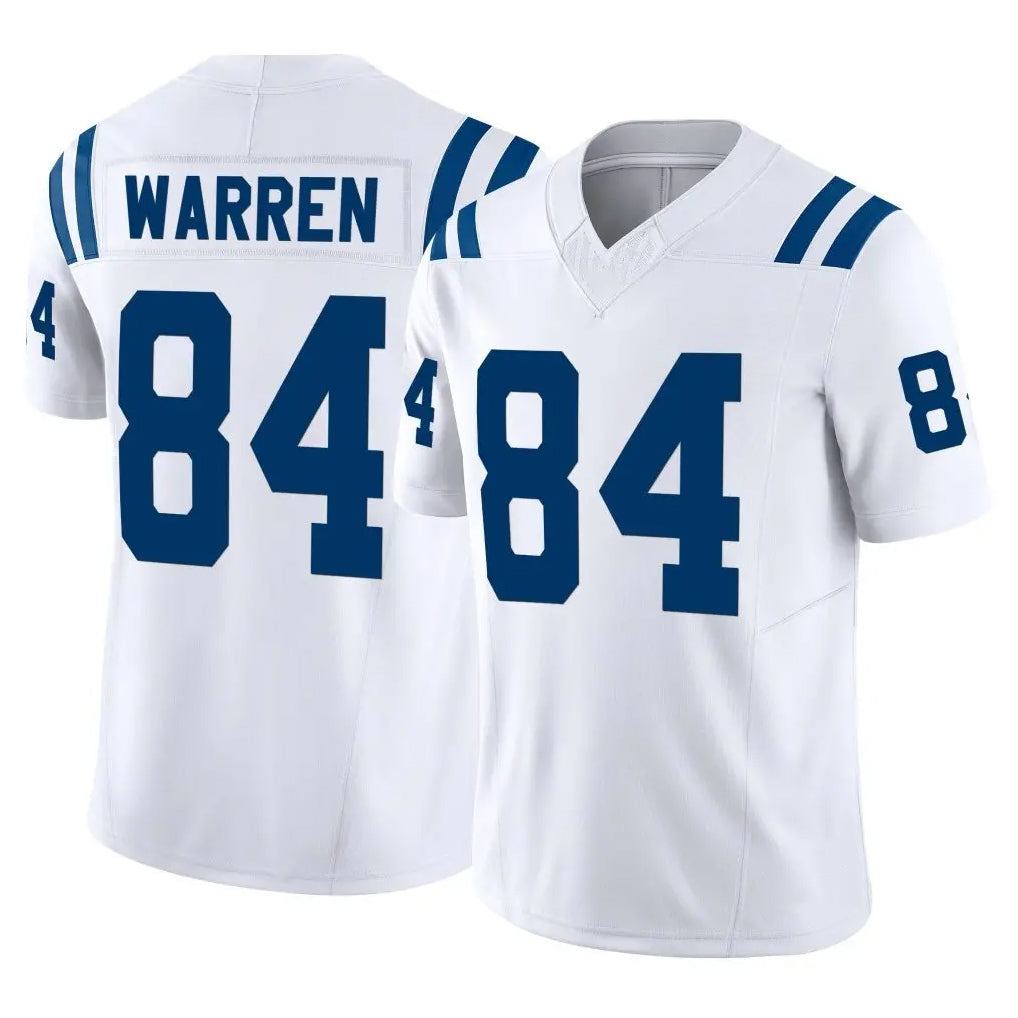 Vanessashop IN.Colts #84 Tyler Warren Player White Limited Vapor F.U.S.E. Home Game Stitched Jerseys