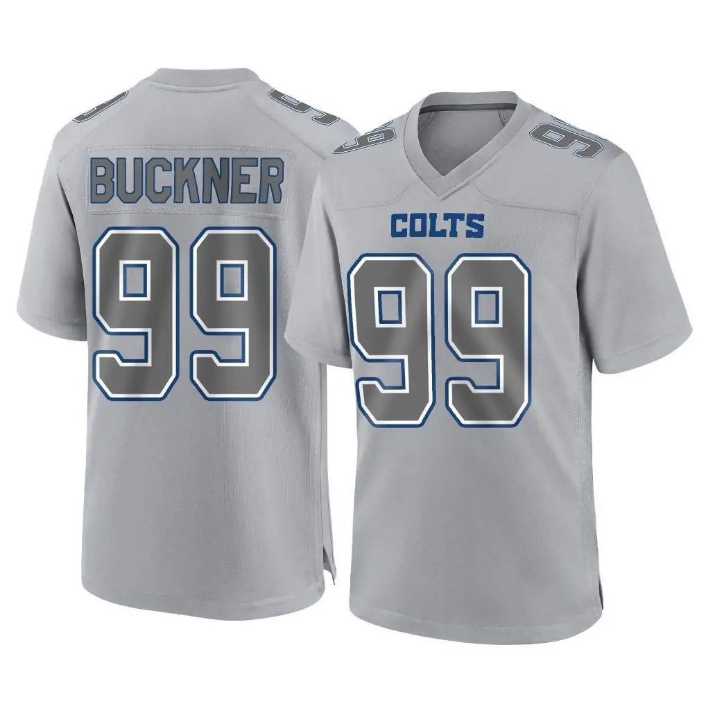 Vanessashop IN.Colts #99 DeForest Buckner Player Gray Atmosphere Fashion Home Game Stitched Jerseys