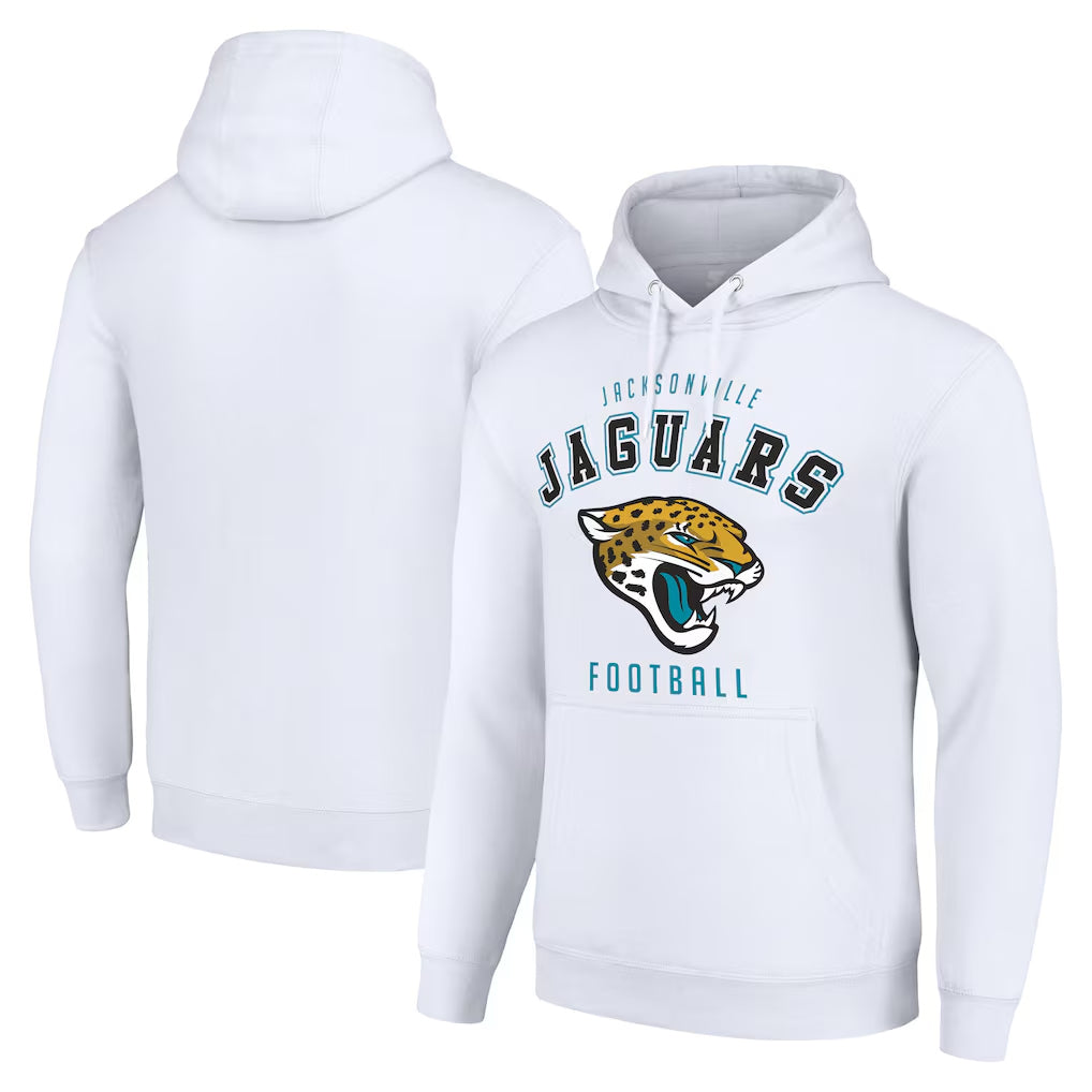 Vanessashop J.Jaguars White Home Game Pullover Hoodies Blank Player Limited Stitched Jerseys