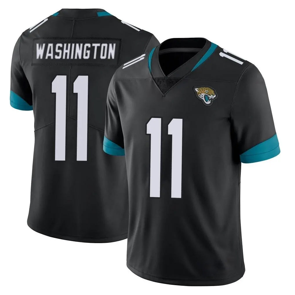Vanessashop J.Jaguars #11 Parker Washington Player Black Vapor Untouchable Limited Home Game Stitched Jerseys