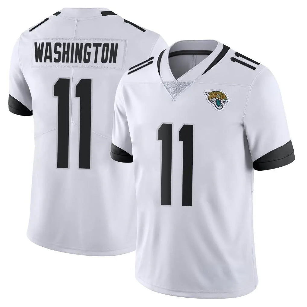 Vanessashop J.Jaguars #11 Parker Washington Player White Vapor Untouchable Limited Home Game Stitched Jerseys