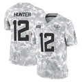 Vanessashop J.Jaguars #12 Travis Hunter Player Arctic Camo Salute To Service Limited Game Stitched Jerseys