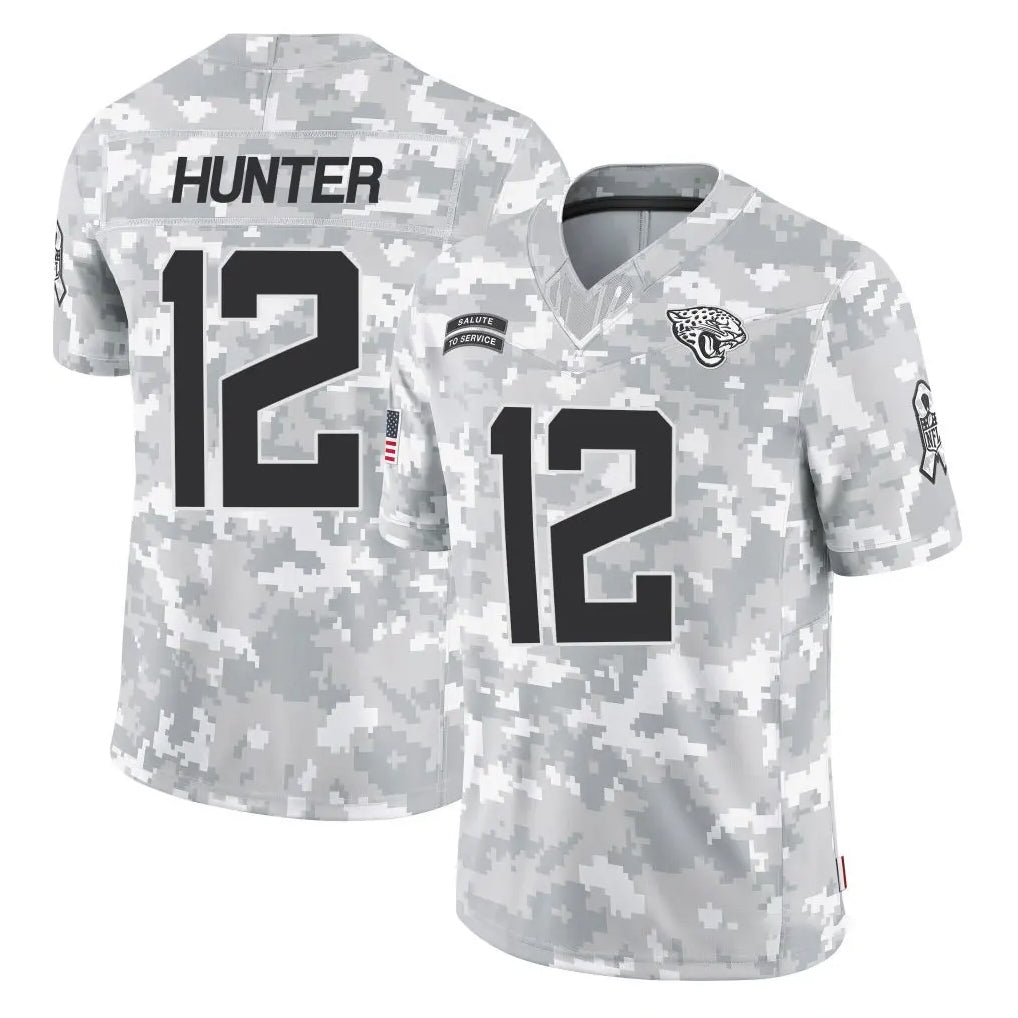 Vanessashop J.Jaguars #12 Travis Hunter Player Arctic Camo Salute To Service Limited Game Stitched Jerseys