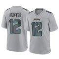 Vanessashop J.Jaguars #12 Travis Hunter Player Gray Atmosphere Fashion Home Game Stitched Jerseys