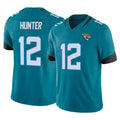 Vanessashop J.Jaguars #12 Travis Hunter Player Teal Vapor F.U.S.E. Limited Home Game Stitched Jerseys