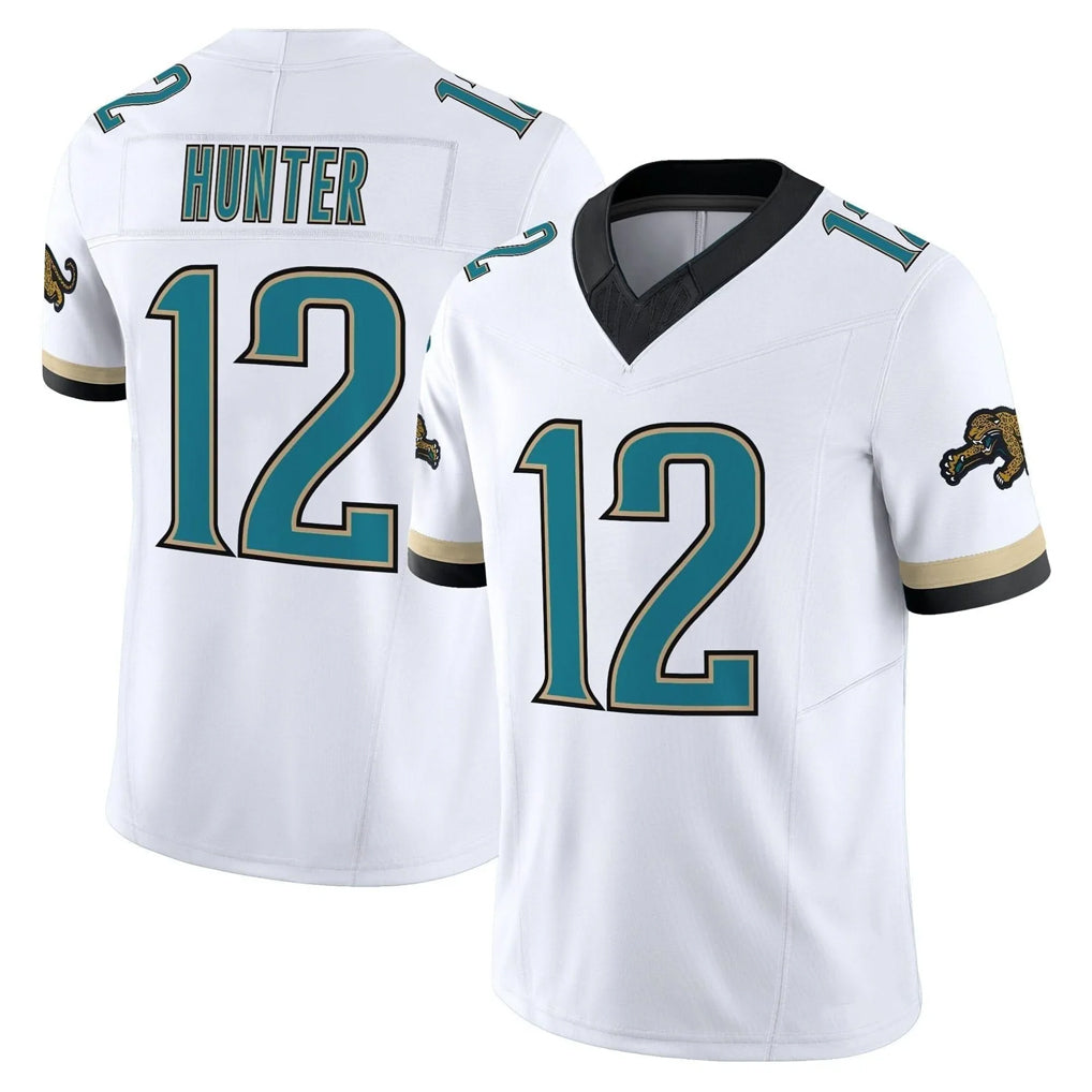 Vanessashop J.Jaguars #12 Travis Hunter Player White Prowler Throwback Vapor F.U.S.E. Limited Home Game Stitched Jerseys