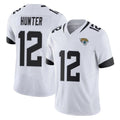 Vanessashop J.Jaguars #12 Travis Hunter Player White Vapor F.U.S.E. Limited Home Game Stitched Jerseys