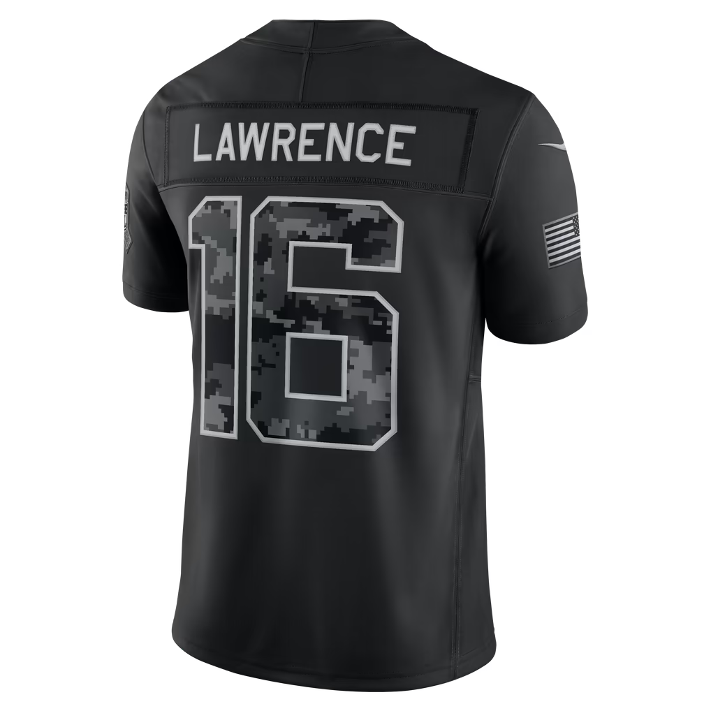vanessashop  J.Jaguars #16Trevor Lawrence Black 2026 Salute to Service Stitched Limited Jersey