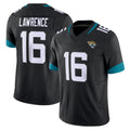 Vanessashop J.Jaguars #16 Trevor Lawrence Player Black Vapor F.U.S.E. Limited Home Game Stitched Jerseys