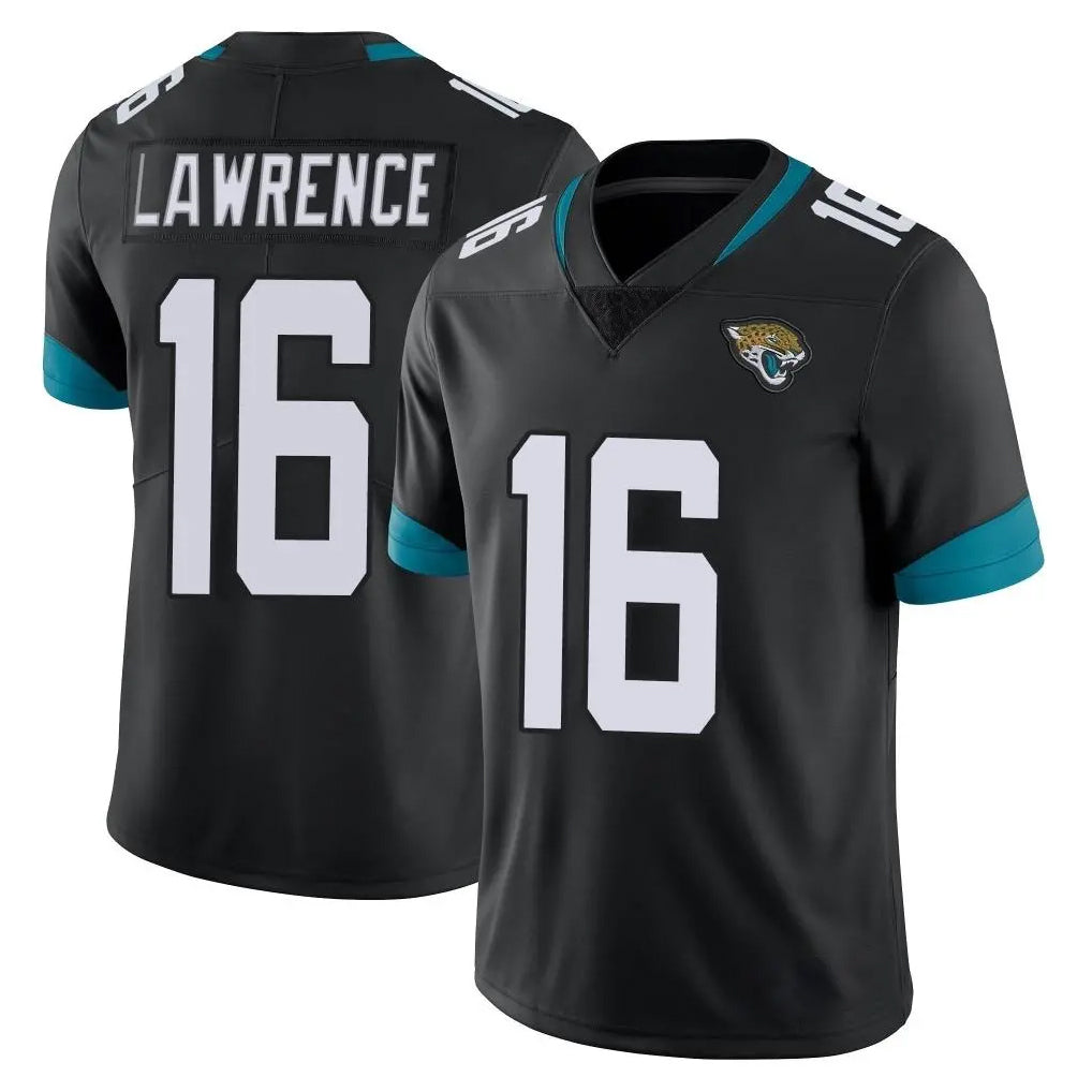 Vanessashop J.Jaguars #16 Trevor Lawrence Player Black Vapor Untouchable Limited Home Game Stitched Jerseys