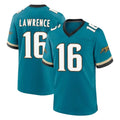 Vanessashop J.Jaguars #16 Trevor Lawrence Player Teal Prowler Throwback Limited Home Game Stitched Jerseys