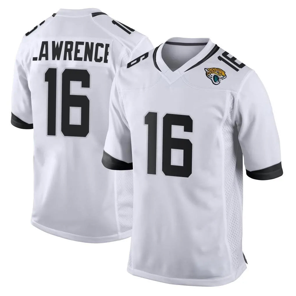Vanessashop J.Jaguars #16 Trevor Lawrence Player White Home Game Stitched Jerseys