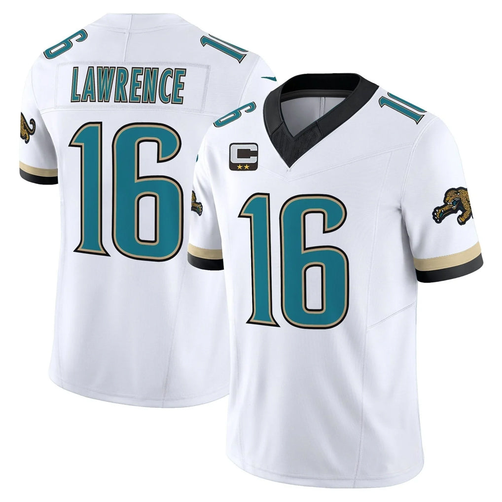 Vanessashop J.Jaguars #16 Trevor Lawrence Player White Prowler Throwback Vapor F.U.S.E. Limited Home Game Stitched Jerseys