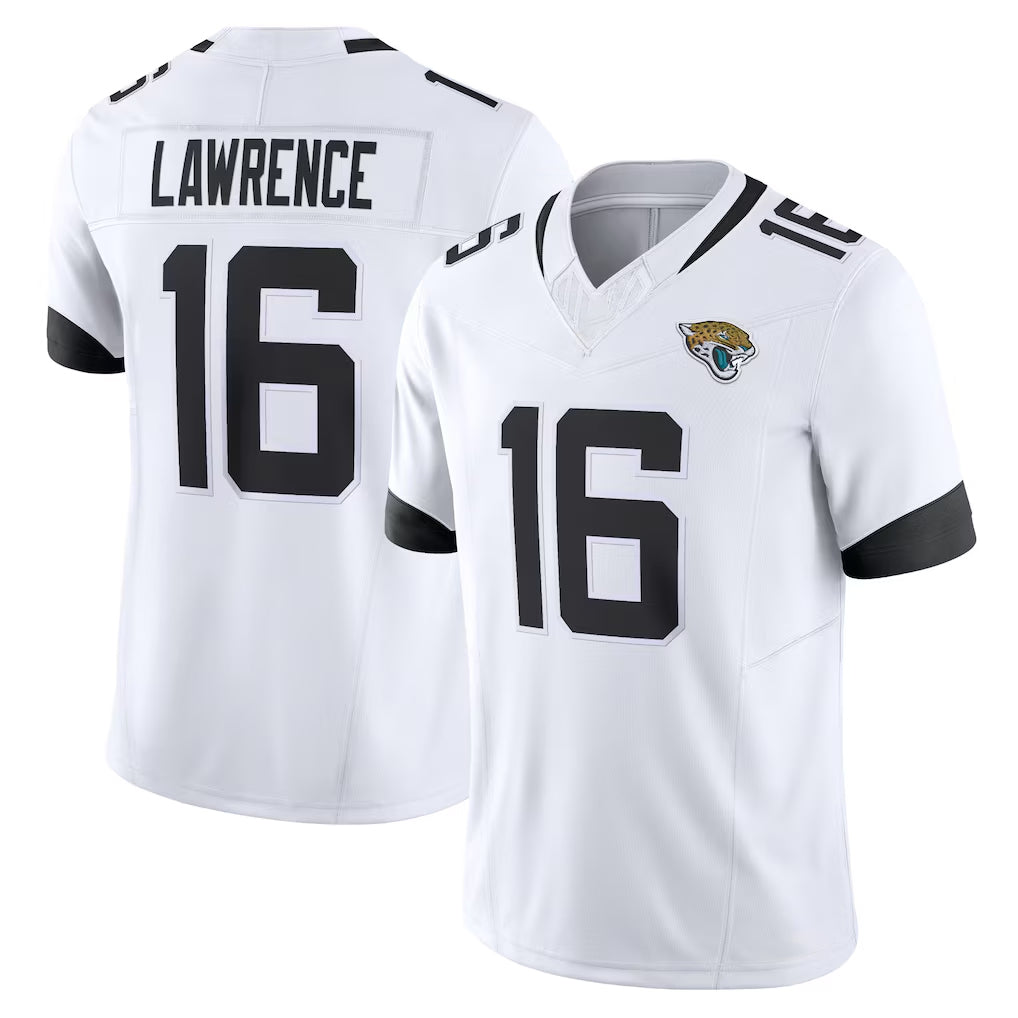 Vanessashop J.Jaguars #16 Trevor Lawrence Player White Vapor F.U.S.E. Limited Home Game Stitched Jerseys