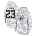 Vanessashop J.Jaguars #23 Foyesade Oluokun Player Arctic Camo Salute to Service Hoodies Limited Game Stitched Jerseys