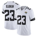 Vanessashop J.Jaguars #23 Foyesade Oluokun Player White Vapor F.U.S.E. Limited Home Game Stitched Jerseys