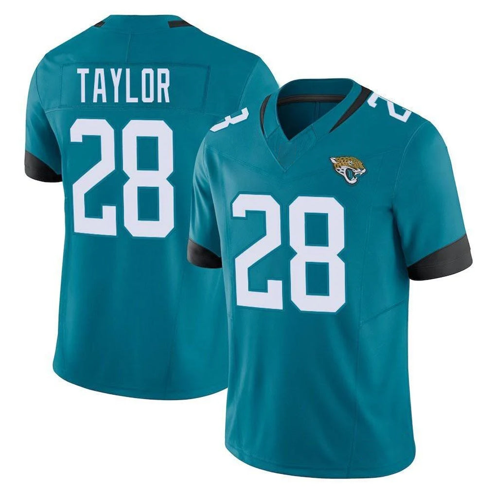 Vanessashop J.Jaguars #28 Fred Taylor Player Teal Vapor F.U.S.E. Limited Home Game Stitched Jerseys