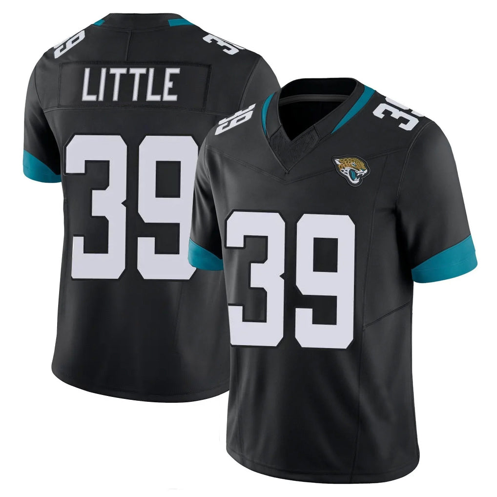 Vanessashop J.Jaguars #39 Cam Little Player Black Vapor F.U.S.E. Limited Home Game Stitched Jerseys