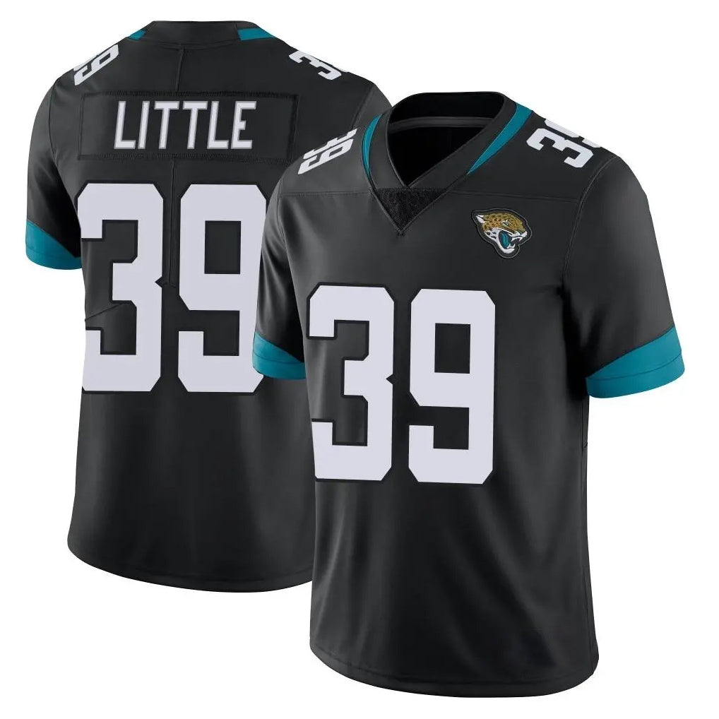Vanessashop J.Jaguars #39 Cam Little Player Black Vapor Untouchable Limited Home Game Stitched Jerseys