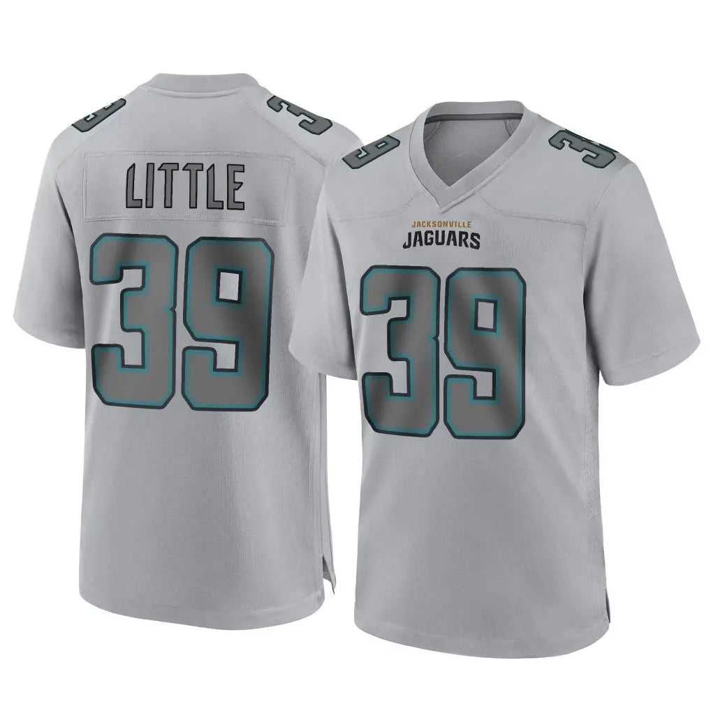 Vanessashop J.Jaguars #39 Cam Little Player Gray Atmosphere Fashion Home Game Stitched Jerseys