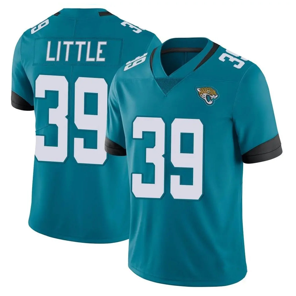Vanessashop J.Jaguars #39 Cam Little Player Teal Vapor Untouchable Limited Home Game Stitched Jerseys