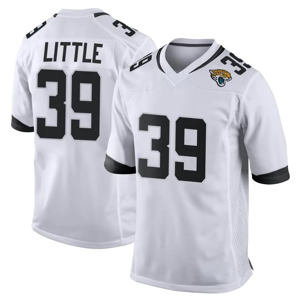 Vanessashop J.Jaguars #39 Cam Little Player White Home Game Stitched Jerseys
