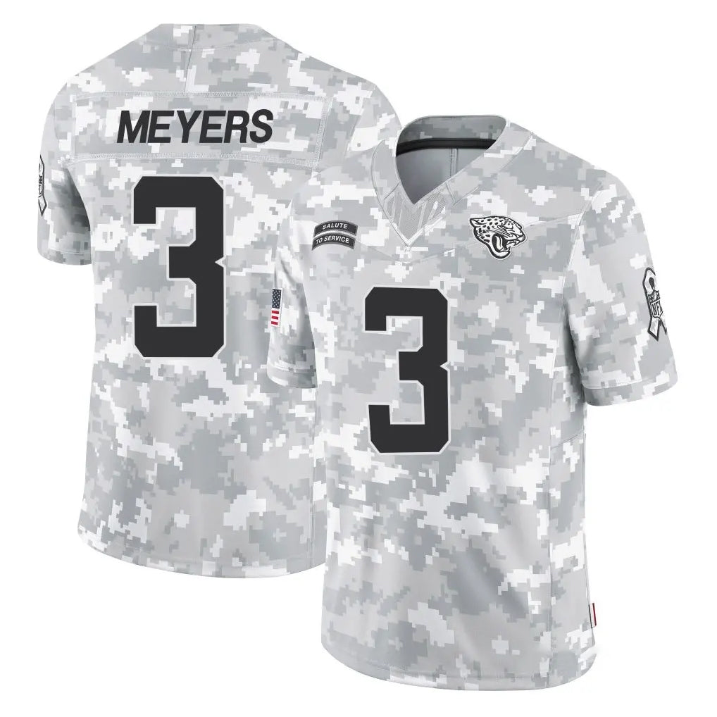 Vanessashop J.Jaguars #3 Jakobi Meyers Player Arctic Camo Salute To Service Limited Game Stitched Jerseys