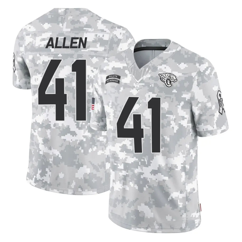 Vanessashop J.Jaguars #41 Josh Hines-Allen Player Arctic Camo Salute To Service Limited Game Stitched Jerseys
