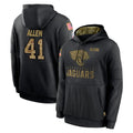 Vanessashop J.Jaguars #41 Josh Hines-Allen Player Black Vapor F.U.S.E. Limited Home Game Stitched Jerseys