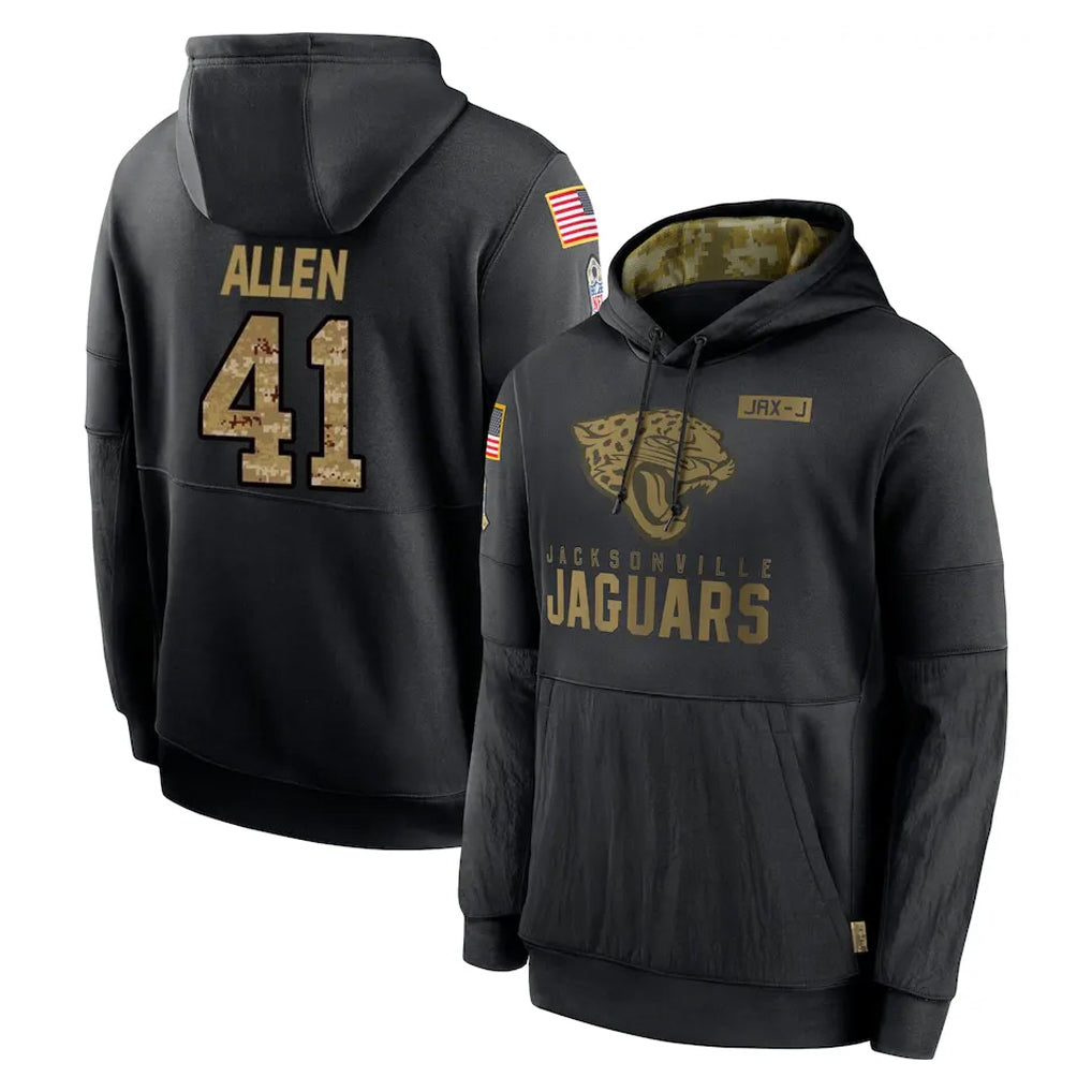Vanessashop J.Jaguars #41 Josh Hines-Allen Player Black Vapor F.U.S.E. Limited Home Game Stitched Jerseys